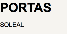 PORTAS SOLEAL